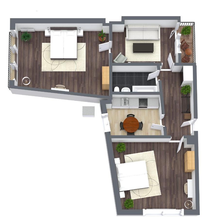80Qm Luxurioese Designerwohnung Im Herzen Bochums מראה חיצוני תמונה